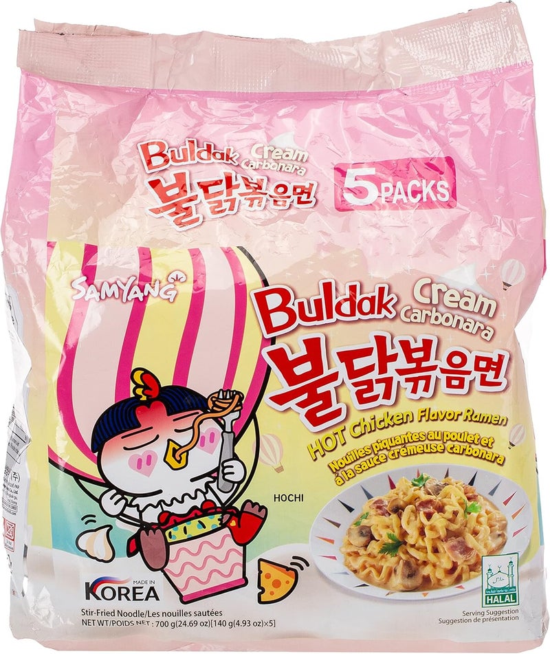 Samyang Cream Carbonara Buldak Spicy Chicken Ramen - Image 1