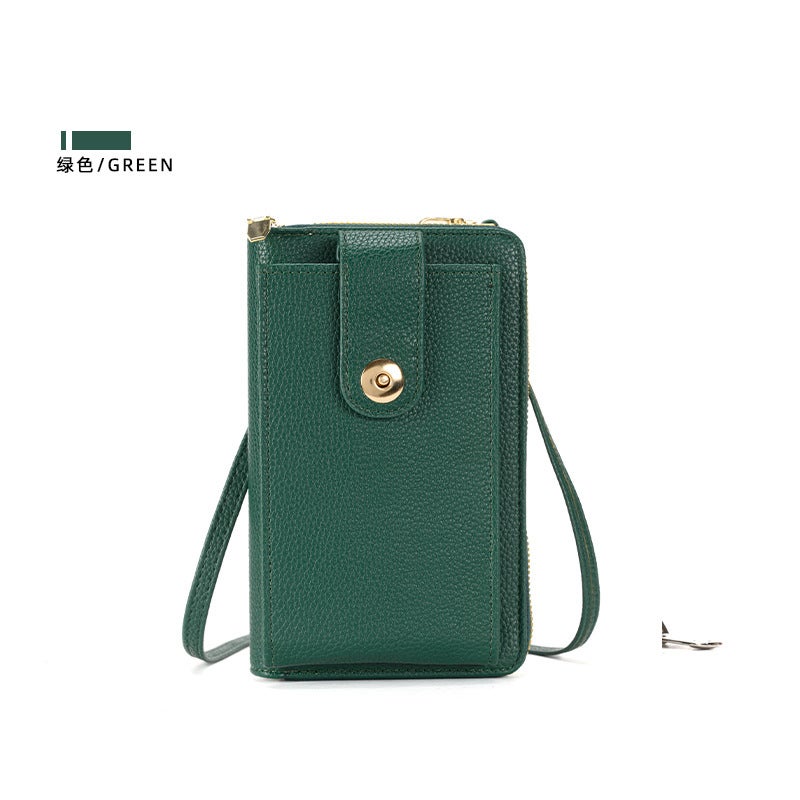 2023 New Mobile Phone Bag Shoulder Solid Color Simple Slung Small Bag Korean Large Capacity Women'S Bag - Image 1