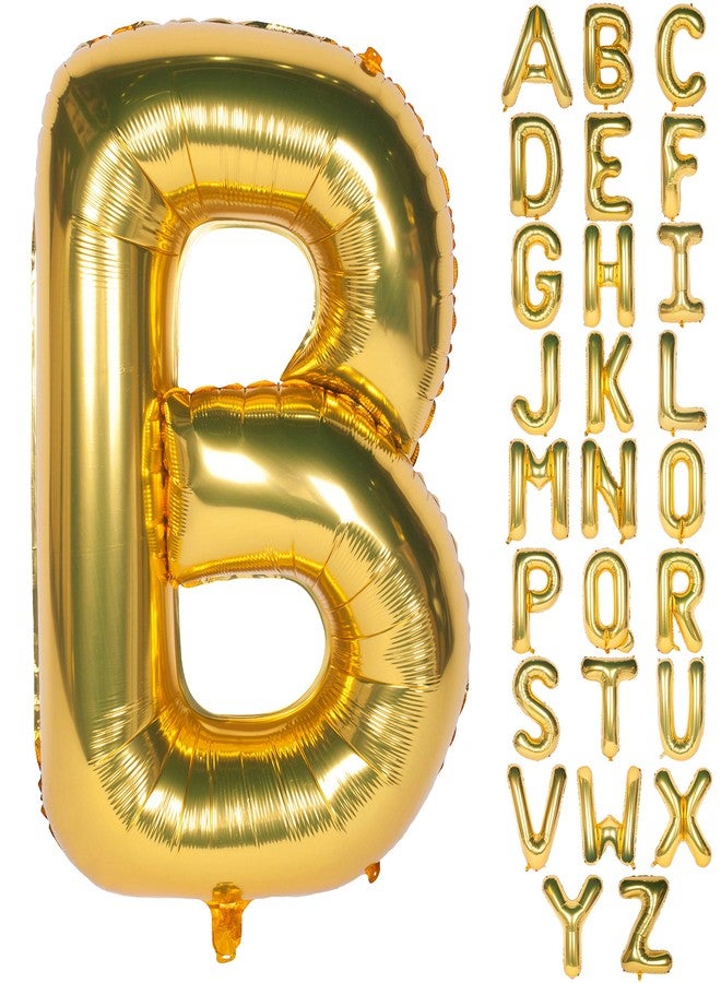 CHANGZHONG Letter Balloons 40 Inch Giant Jumbo Helium Foil Mylar for Party Decorations Gold B - Image 1