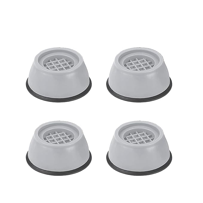 SHOPOLIFE Anti Vibration Pads for Washing Machine with Suction Cup for Washing Machines Fridge Dryer Levelling Feet Anti-Walk, Anti-Skid,Anti-Vibration and Noise Cancellation (4 Pc - Multicolor)  - Image 1