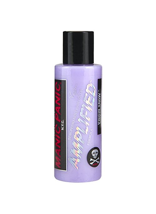 Manic Panic - MANIC PANIC Virgin Snow Blonde Toner - Amplified - Semi-Permanent Blue-Tinted Toner for Blondes or Bleached Hair - Removes Brassiness (4oz) - Image 1