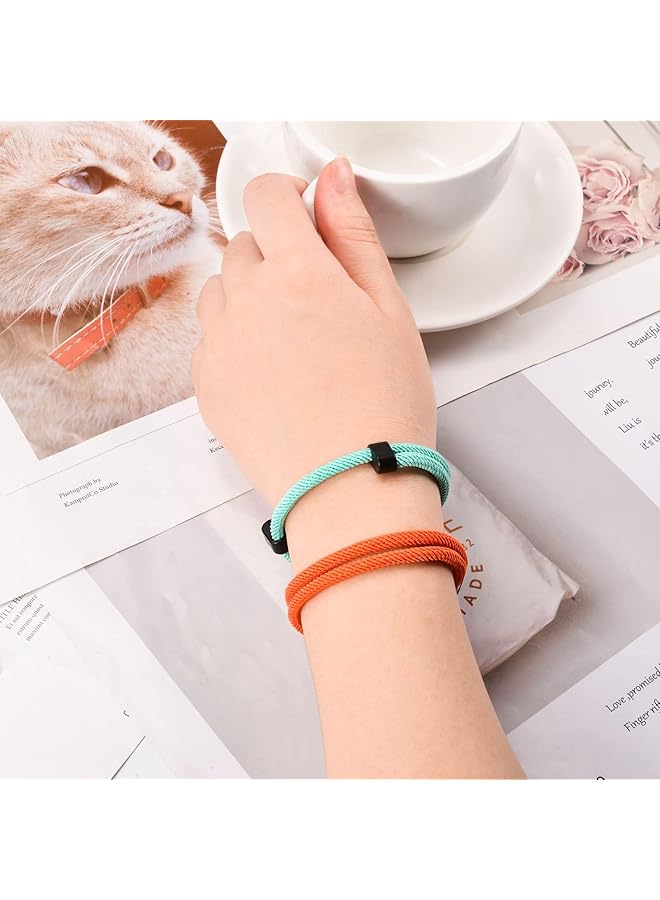 erorex 6 Pcs Nautical Braided Rope Bracelets Colorful Set For Men Women Waterproof Adjustable Braided Cord Friendship Rope Bracelet Handmade Navy Marine String Bracelet With Metal Knot Woven - Image 4