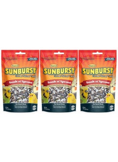 HigginS Higgins 3 Pack of Sunburst Soak n' Sprout Seeds with Quinoa for Small Birds, 3 Ounces Each  - Image 1