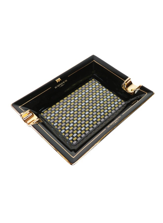 Hemingway Special Edition Ceramic Cigar Ashtray, 2-Cigar Rest, Elegant Living Room Decor Ash Tray, Perfect Gift for Men - Image 1