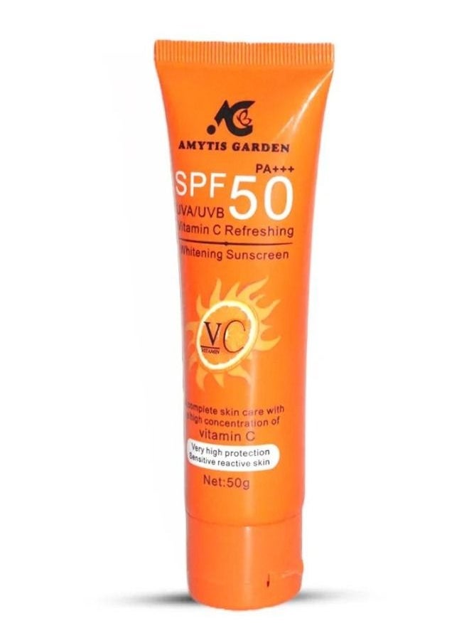 اميتيس جاردن - كريم واقي من الشمس SPF 50 PA + فيتامين C منعش للوقاية من الشمس 50 جرام - Image 1