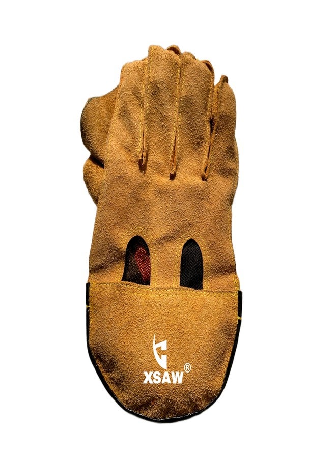 قفازات حراسة المرمى من XSAW للرجال (25 عامًا فأكثر) - قفازات كريكيت صفراء، متينة ومريحة، معدات احترافية لحراسة المرمى للتدريب والمباريات وجلسات التدريب - Image 5