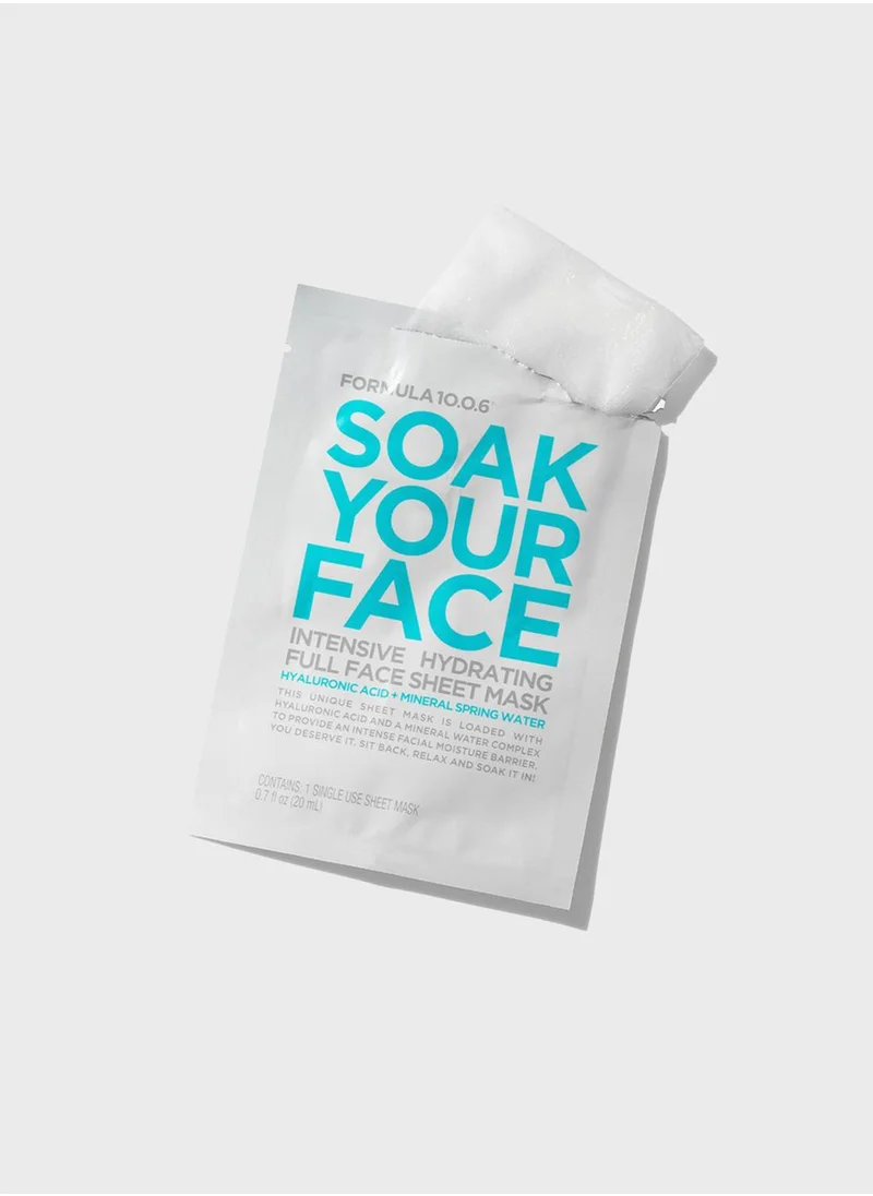 FORMULA 10.0.6 Soak Your Face- 3 Pack Sheet Mask
