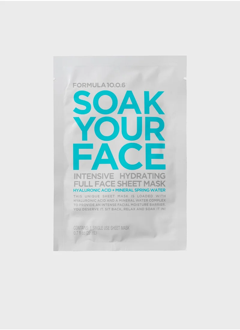 FORMULA 10.0.6 Soak Your Face- 3 Pack Sheet Mask