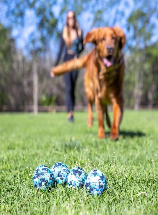 Hyper Pet® Tennis Balls, Interactive Dog Toy Ball, 2.5” Tennis Ball, Pack of 4, Blue Camo Colored Tennis Balls, for Medium Sized Dogs - Image 5