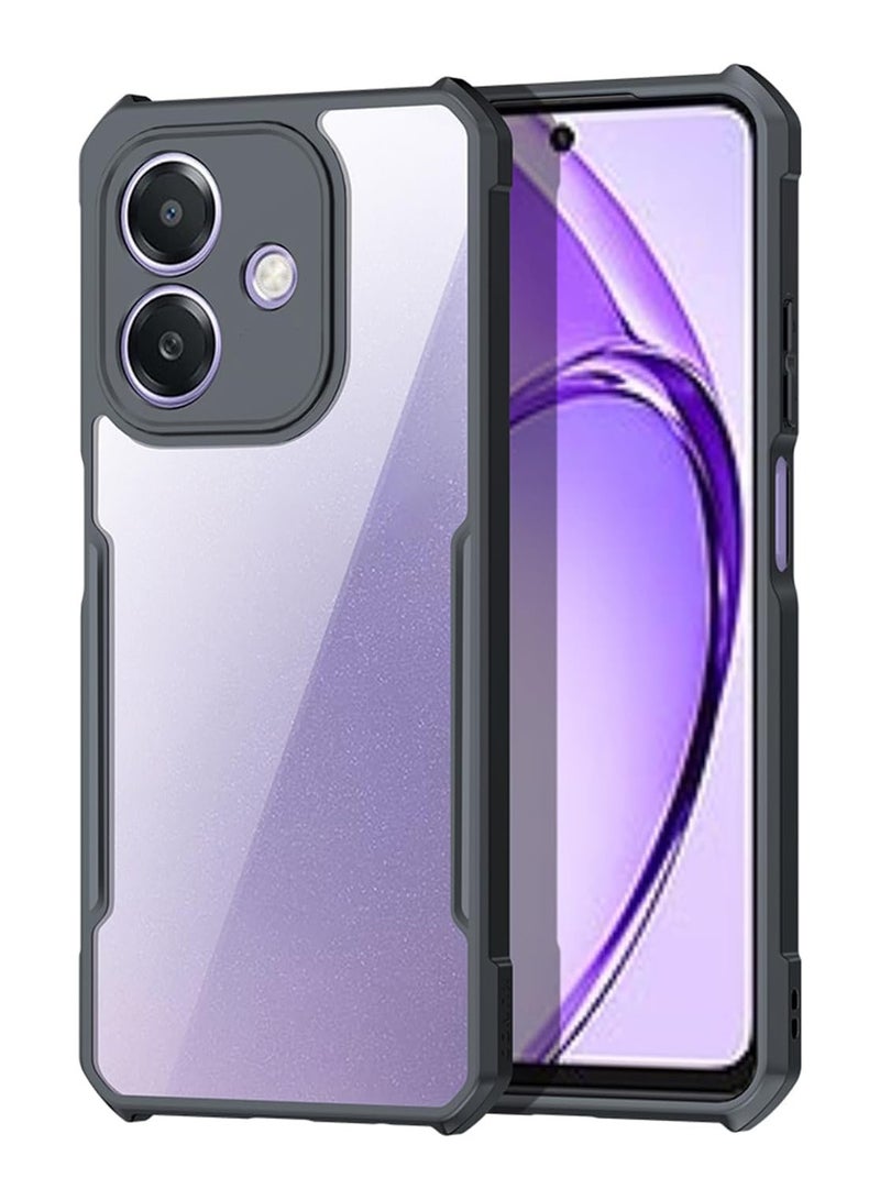 Case Compatible with Oppo A5 Pro 5G, [Droproof] [Sweat-Proof] [Fingerprint-Proof] Shockproof Protective Phone Case -Clear Black  - Image 1