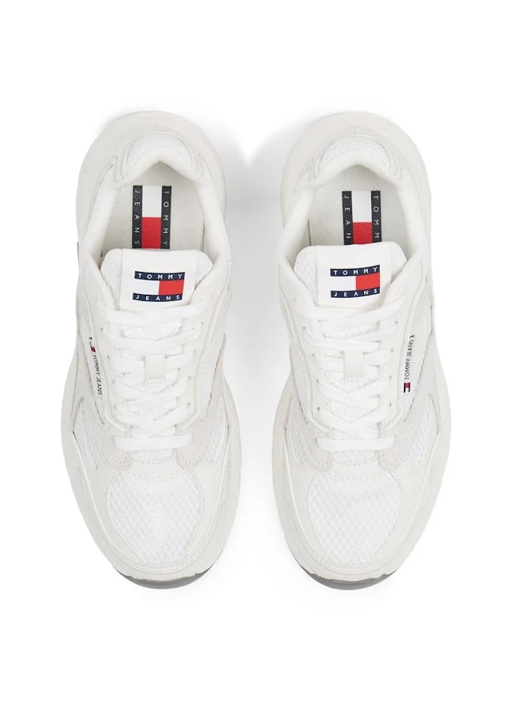 تومي جينز Logo Detail Lace Up Low Top Sneakers