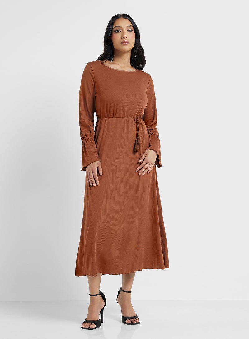 Khizana Puff Sleeved Dress - Image 4