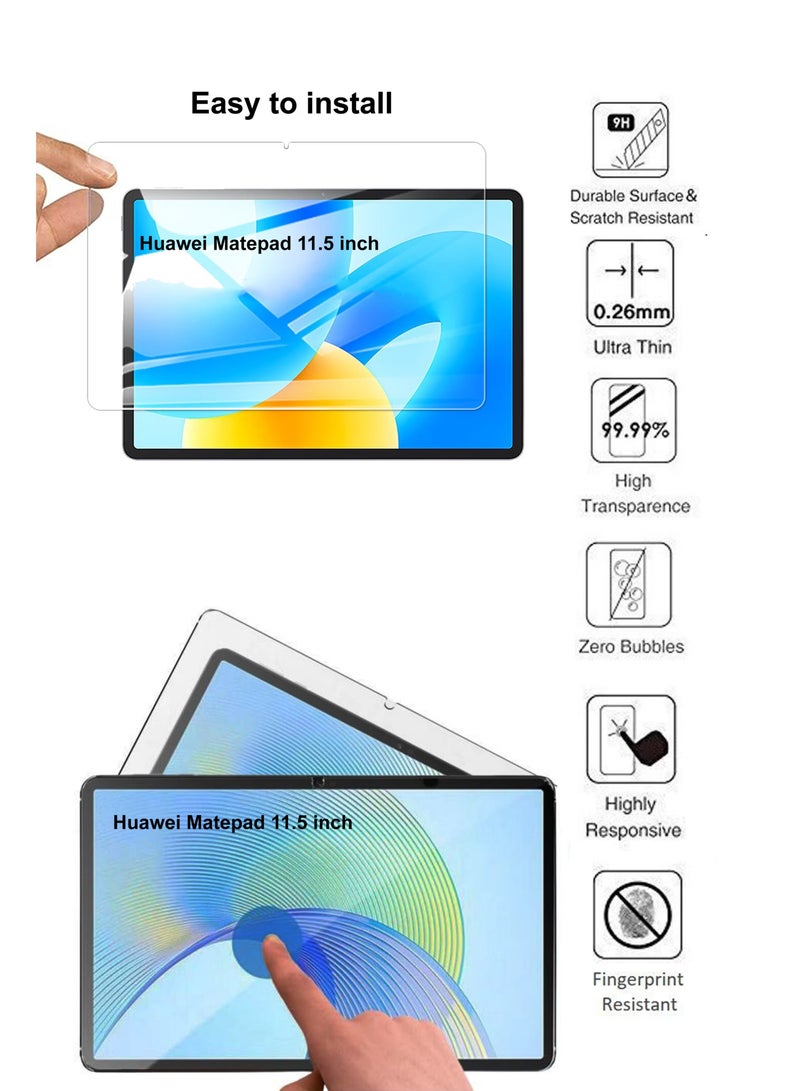 2 in 1 HUAWEI MatePad 11.5 inch/Air 11.5 inch/11.5S 11.5inch Protection Pack - Ultra Clear Shockproof Case & Edge-to-Edge Screen Protector, 360 Degree Protection, Back Cover & Screen Protector for HUAWEI MatePad 11.5 inch/Air 11.5 inch/11.5S 11.5inch - Image 4