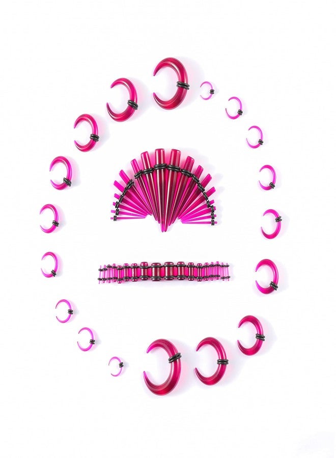 Memsion Ear Stretching Kit 54 Pieces 14Gauges-00Gauges Earrings Piercing Kit, Acrylic, no applicable - Image 1