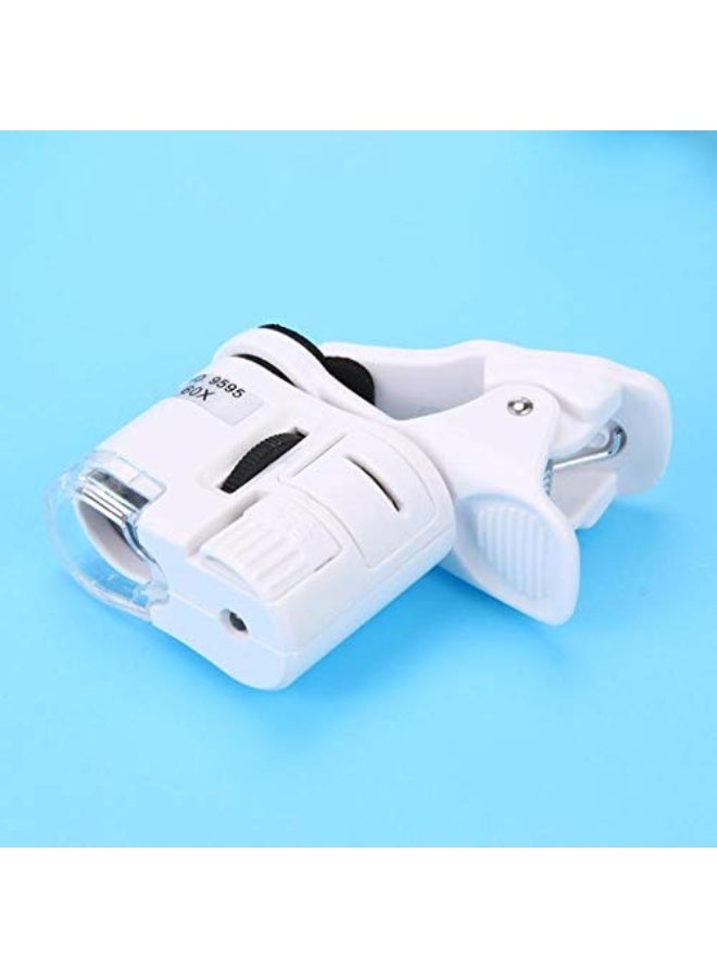 60X Microscope Magnifier Universal LED Instrument Macro Lens Optical Zoom with Miniature Camera Clip Optical Instrument - Image 4