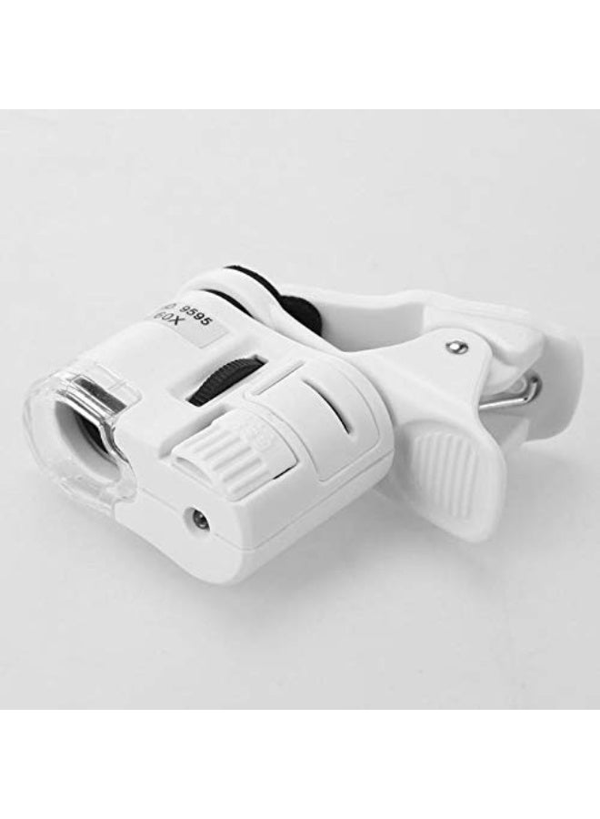 60X Microscope Magnifier Universal LED Instrument Macro Lens Optical Zoom with Miniature Camera Clip Optical Instrument - Image 5