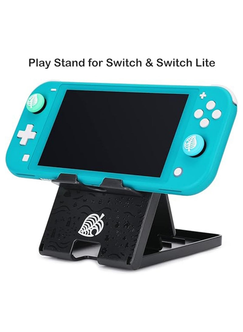 Switch Stand for Nintendo, for Animal Crossing Switch Holder, Adjustable Switch Lite Compact Portable Foldable Stand for Nintendo Switch Accessories (Black) - Image 3