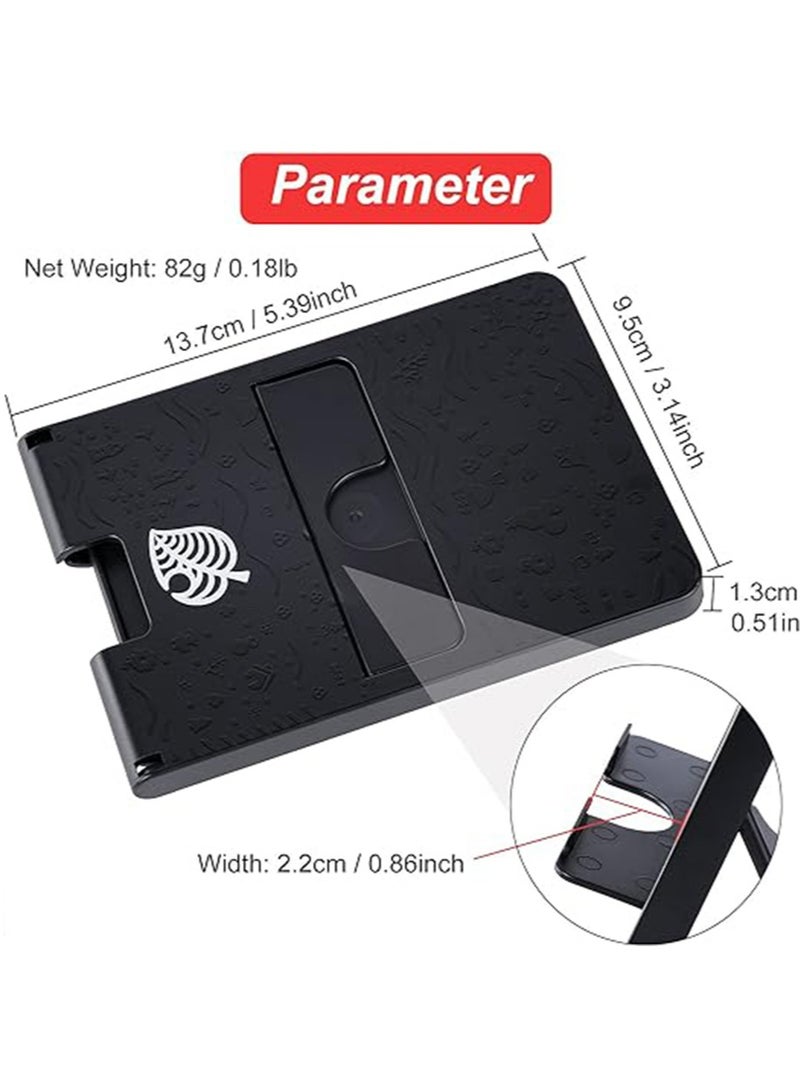 Switch Stand for Nintendo, for Animal Crossing Switch Holder, Adjustable Switch Lite Compact Portable Foldable Stand for Nintendo Switch Accessories (Black) - Image 5