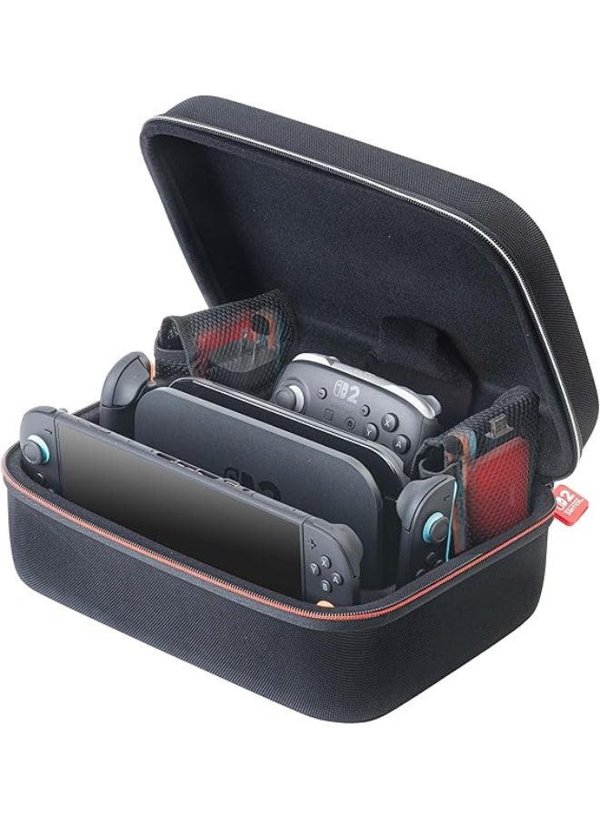 Nintendo Switch 2, Nintendo Switch OLED & Nintendo Switch Systems Game Traveler Deluxe System Case - Holds AC Adapter, HDMI Cable, Joy-Con Straps & Game Card Case & Cards - Image 4