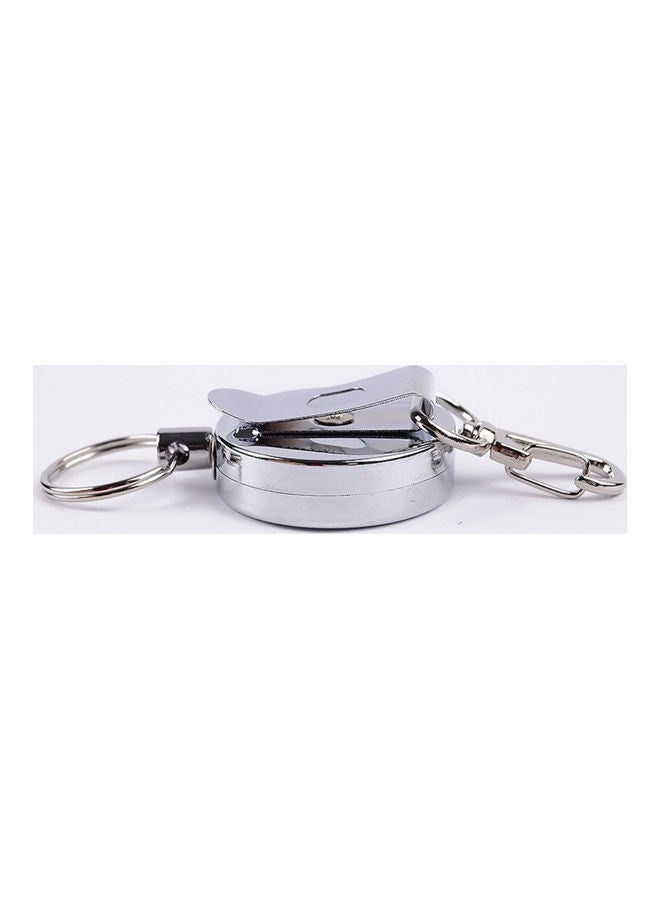 NIBEMINENT Retractable Steel Wire Keychain Return Clip Key Ring Holder 20 x 10 20cm - Image 5