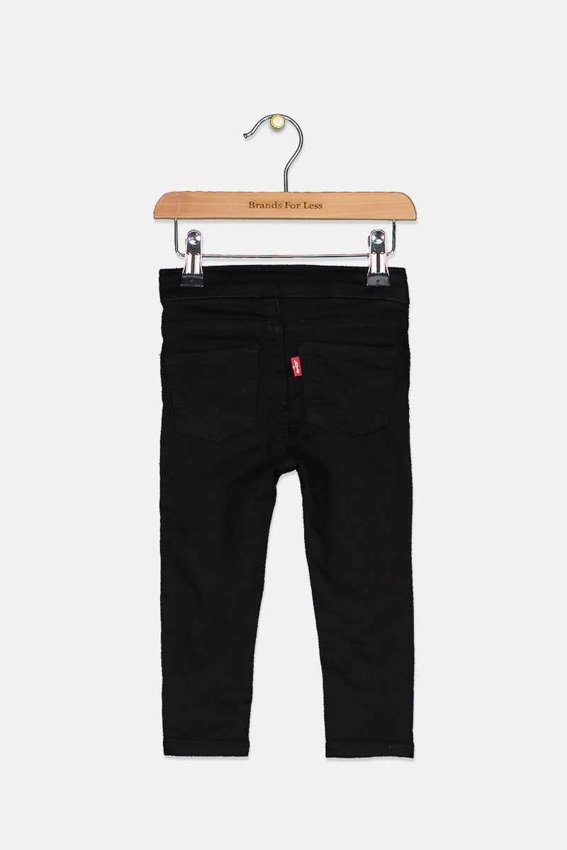 Levi's Toddler Girls Stretch Pull,On Jeggings, Black  - Image 2