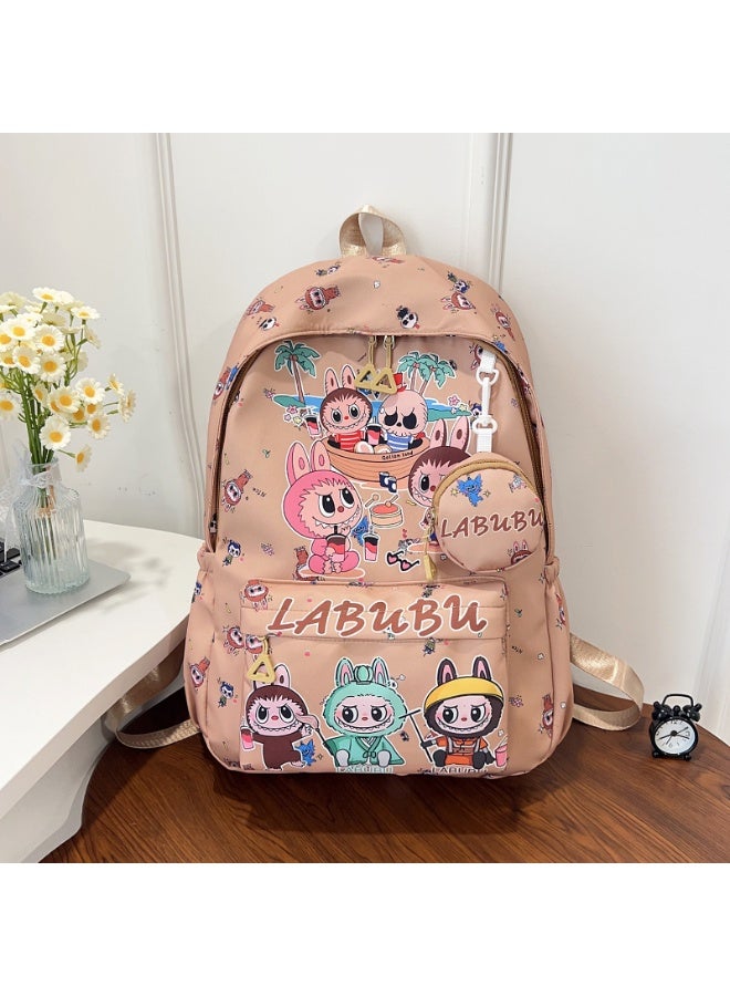 لابوبو حقيبة ظهر لابوبو للأطفال لرياض الأطفال والمدارس الثانوية وحقيبة ظهر للطلاب وحقيبة ظهر خفيفة ولطيفة وحقيبة ظهر أنيقة برسوم كرتونية 45*32*14 سم - Image 4