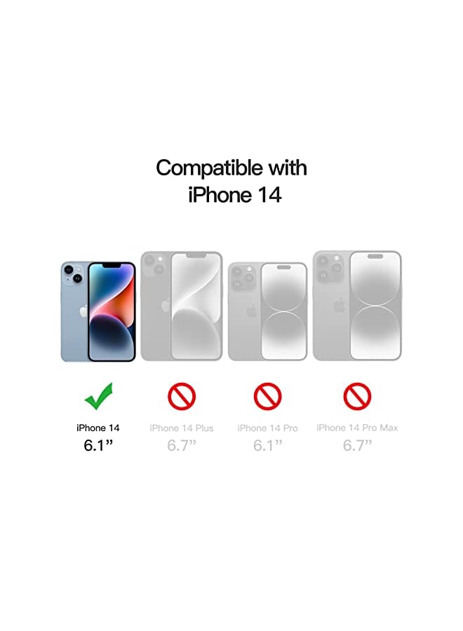 جي تيك واقي شاشة الخصوصية لجهاز iPhone 14 6.1 بوصة ومضاد للتجسس ، فلمز زجاجي ، 2 عبوة - Image 2