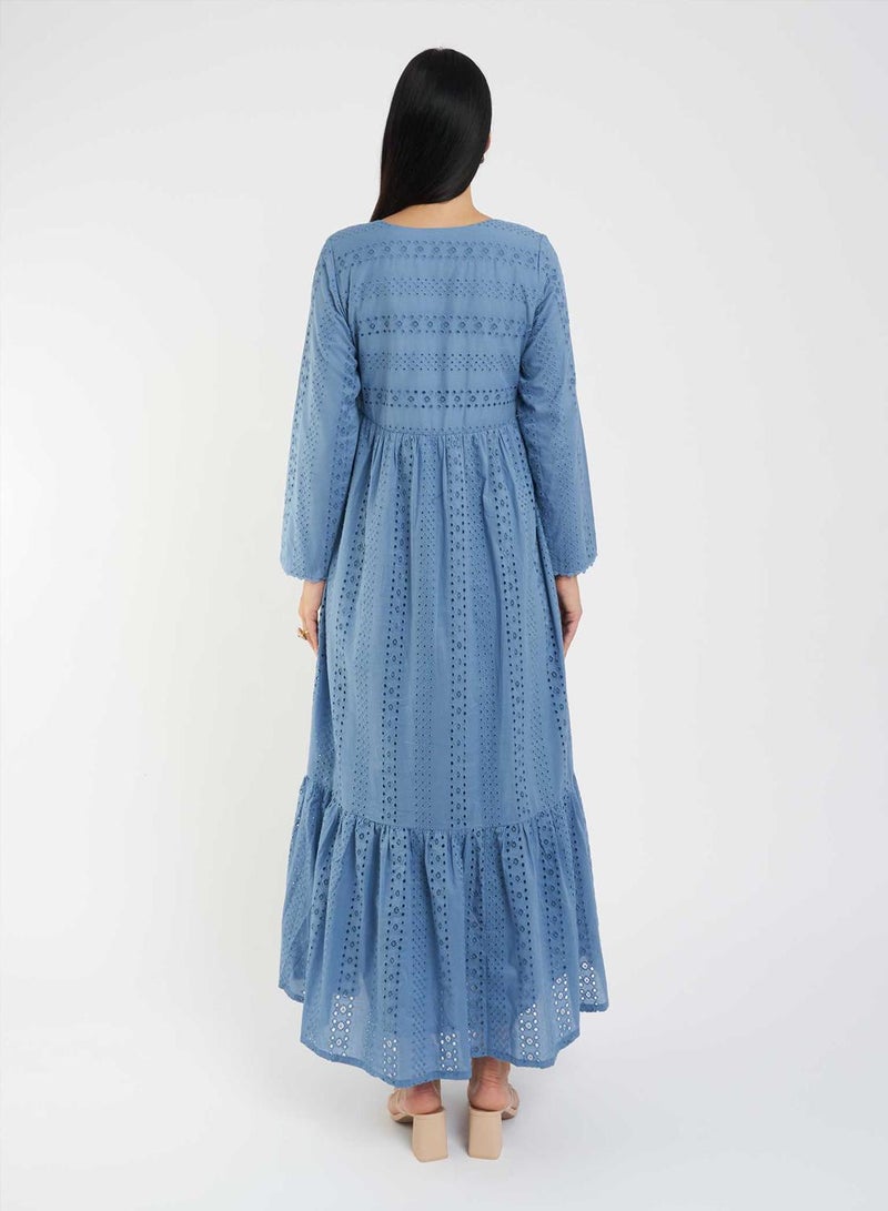 كشخة جلابية قطن شيفلي - Image 3