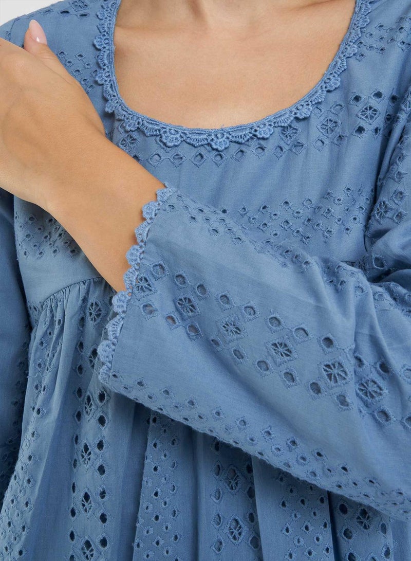 كشخة جلابية قطن شيفلي - Image 5