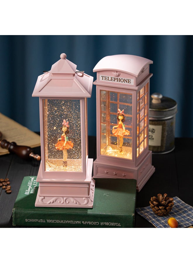 Cross Border Rotating Ballet Music Box Crystal Ball Birthday Gift Boutique Gift Children Toy Music Box-Color:Big Square Red Skirt Elf (Rotating)  - Image 3