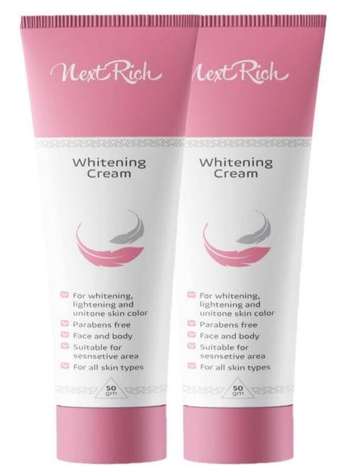 Whitening Cream Deep Hydration 1+1 - Anti-Aging Effect - UV Protection