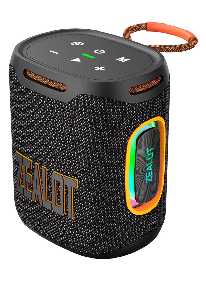 Zealot سماعة بلوتوث ZEALOT S122 25W مقاومة للماء IPX5 محمولة في الهواء الطلق ستيريو سوب ووفر قوي مع صوت عميق HiFi بطارية 6000mAh لوقت تشغيل يصل إلى 30 ساعة للمنزل/السيارة/الشاطئ/المسبح متوافقة مع الهاتف/الكمبيوتر اللوحي/الكمبيوتر/التلفاز/اللاب توب - Image 1