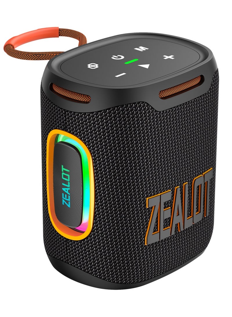 Zealot سماعة بلوتوث ZEALOT S122 25W مقاومة للماء IPX5 محمولة في الهواء الطلق ستيريو سوب ووفر قوي مع صوت عميق HiFi بطارية 6000mAh لوقت تشغيل يصل إلى 30 ساعة للمنزل/السيارة/الشاطئ/المسبح متوافقة مع الهاتف/الكمبيوتر اللوحي/الكمبيوتر/التلفاز/اللاب توب - Image 2