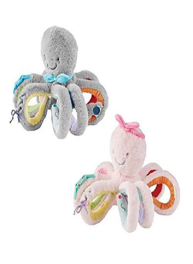 Mud Pie Gray Octivity Plush Pal, Grey, 15 1/2" X 15 1/2" - Image 2