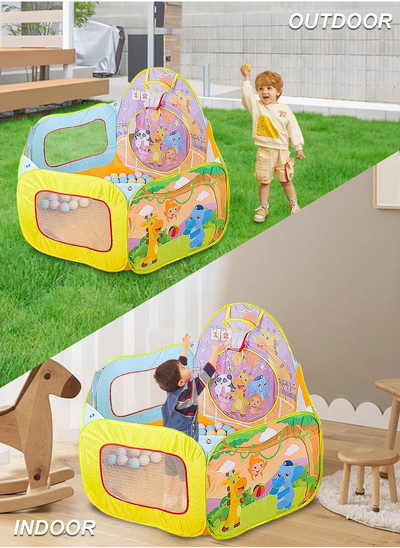 Sharpdo Kids Ball Pit Pool Play Tent, Toy Ball Play Pool Foldable Play Tent for Kids Toddlers Girls Boys Indoor and Outdoor, Balls Not Included.  - Image 5