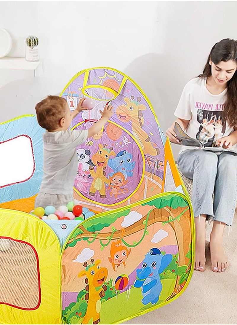 Sharpdo Kids Ball Pit Pool Play Tent, Toy Ball Play Pool Foldable Play Tent for Kids Toddlers Girls Boys Indoor and Outdoor, Balls Not Included.  - Image 2