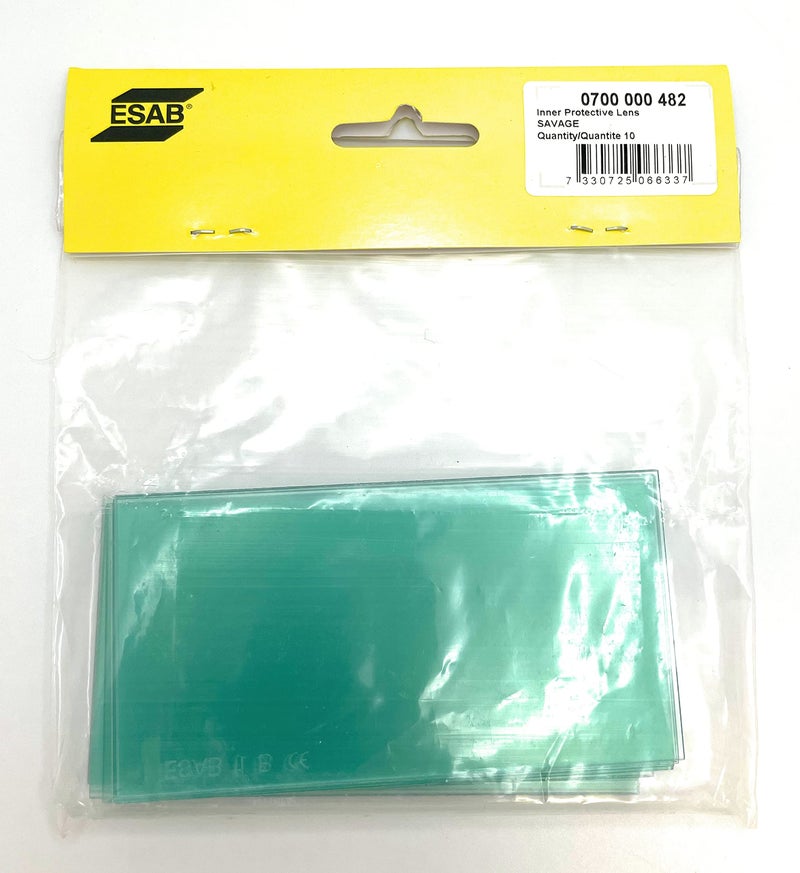 ESAB 0700000482 10x Internal Protective Lens 54 x 105 mm for Welding Helmets ESAB Savage Pack of (10) - Image 2