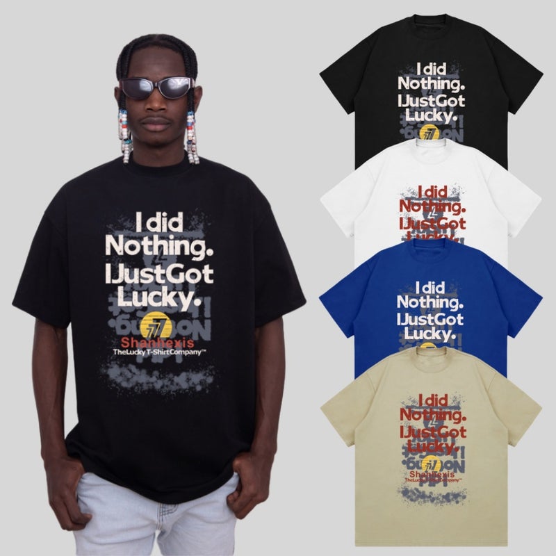 Heavy 260g 2024 Summer new American retro short-sleeved printed T-shirt men's round neck design loose top - Image 3