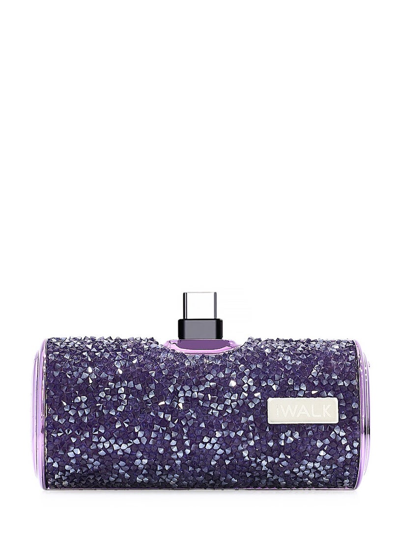 آيووك بنك الطاقة المحمول الصغير المحمول iWALK بنك الطاقة 4500 مللي أمبير في الساعة، من النوع C-أرجواني-ماسي - Image 1