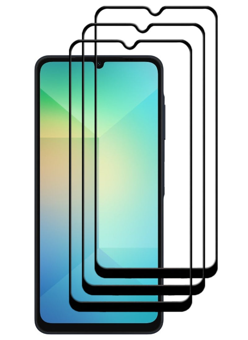 ACLIX 3 Pieces Antistatic ESD Dustproof Premium Quality High Definition Tempered Glass Screen Protector Designed For Samsung Galaxy A06 - Image 1