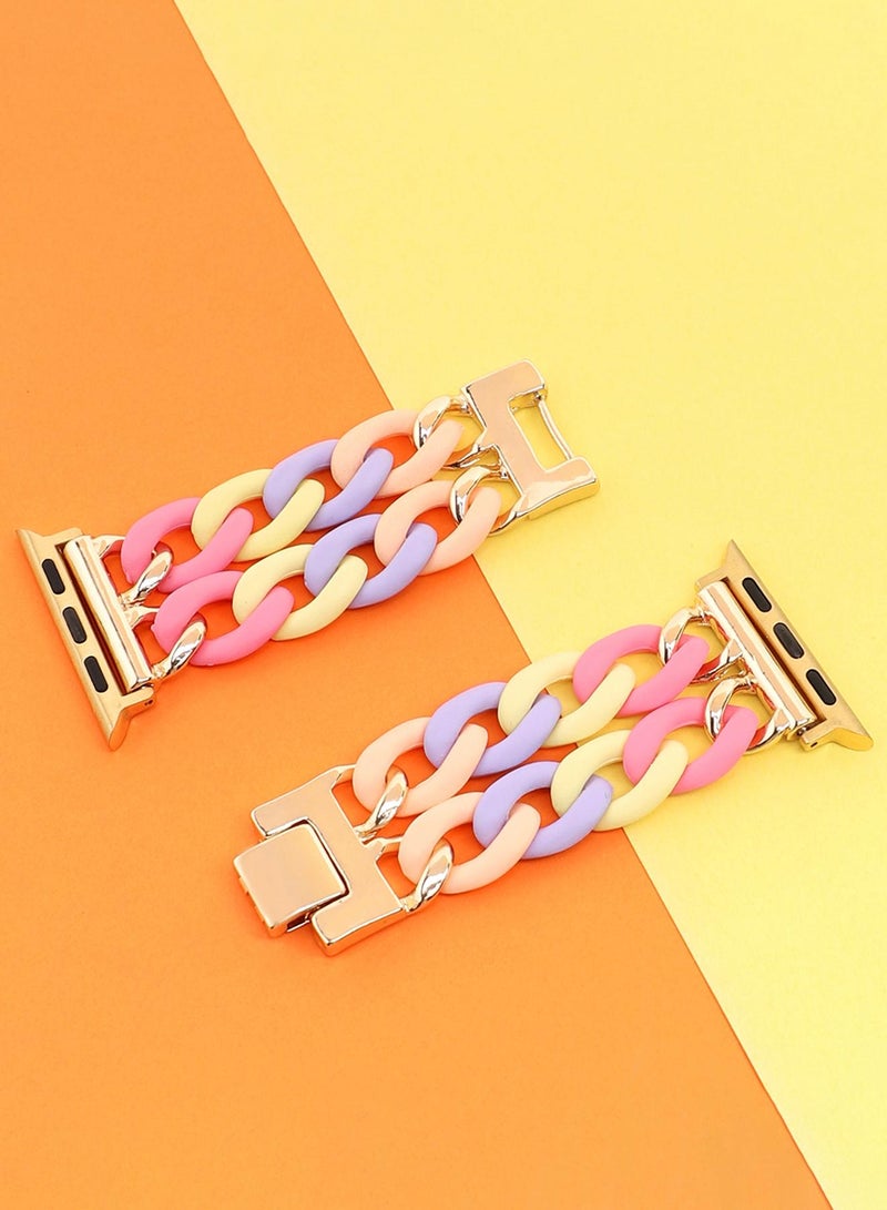 Haute Sauce Solid Acrylic Apple Watch Strap For Women | 42mm/44mm/45mm - Image 1