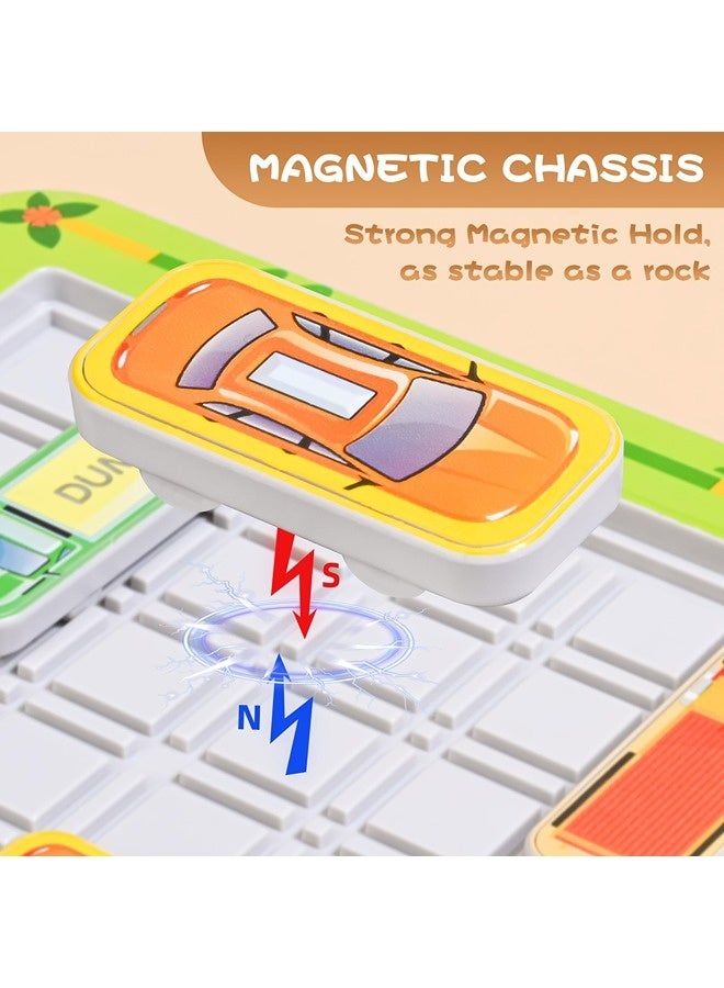 Toyzey Parking Puzzle Magnetic Travel Game - Car Game Brain Teaser with 750 Questions, Logic Jigsaw Puzzle Toy for Kids Ages 3+, Great Gift for Kids Ages 3+  - Image 3