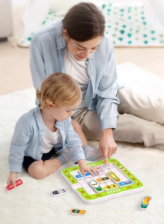Toyzey Parking Puzzle Magnetic Travel Game - Car Game Brain Teaser with 750 Questions, Logic Jigsaw Puzzle Toy for Kids Ages 3+, Great Gift for Kids Ages 3+  - Image 5
