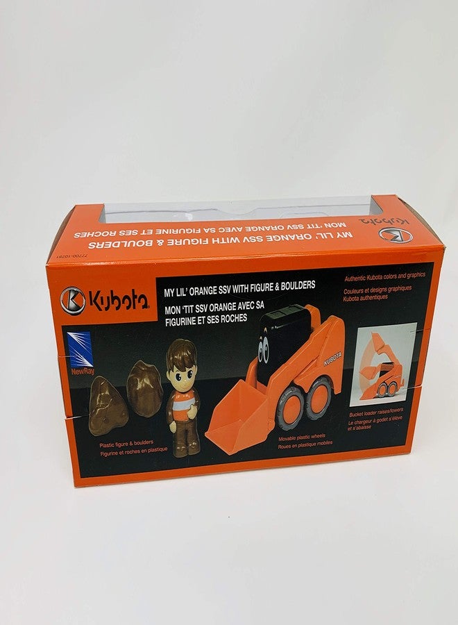 NewRay Kubota Pre-School Lil' Orange Skid Steer Play Set - Image 3