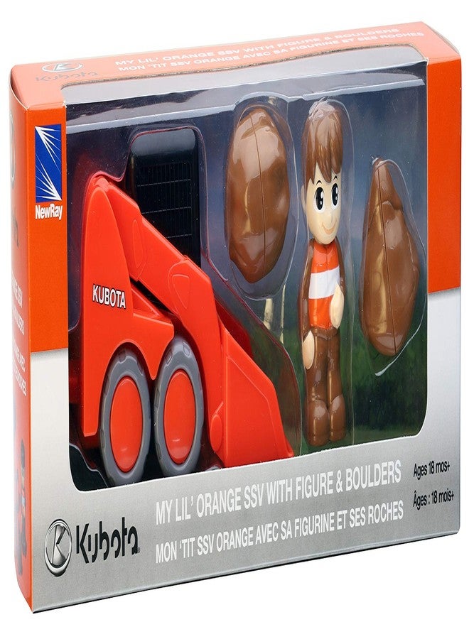NewRay Kubota Pre-School Lil' Orange Skid Steer Play Set - Image 2