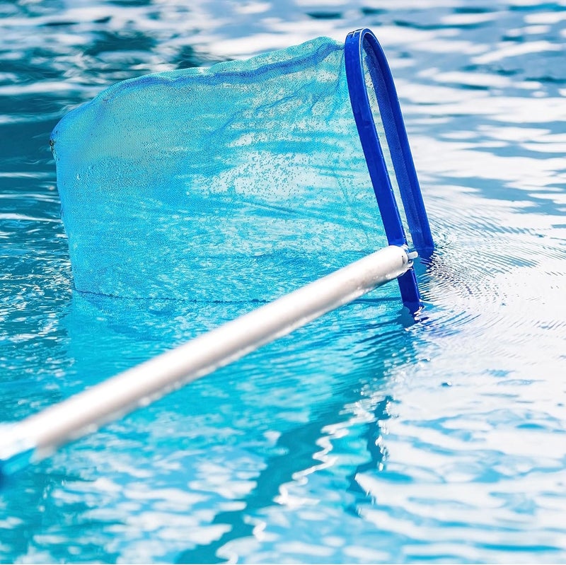 Loiyadn Pool Skimmer - Pool Net, Pool Skimmer Net with Solid Plastic Frame, Skimmer Net with Fine Mesh Net, Pool Nets for Cleaning Leaf of Swimming Pools, Spas, Hot Tubs and Fountains - Image 5
