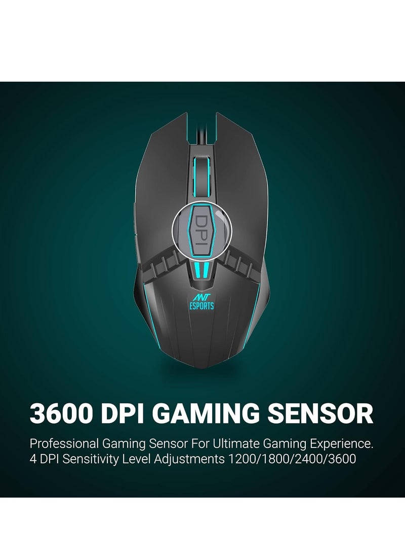 GM50 Optical Wired Gaming Mouse | Slimmer Shell Design for Claw Grips | Contoured Shape | Premium Build Quality | Multi-Zone RGB Lighting - pzsku/Z8C2A121956FCFA0D88C6Z/45/_/1735795893/00773d95-fe69-4428-ab23-6c5a721bd341