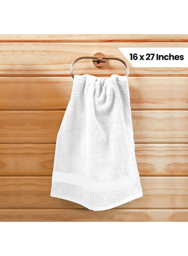 Utopia Towels Utopia Towels - Salon Towel, Pack of 24 (Not Bleach Proof, 16 x 27 Inches) Highly Absorbent Cotton Towels for Hand, Gym, Beauty, Spa, and Home Hair Care, White - Image 2