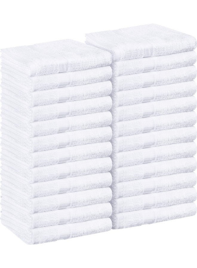 Utopia Towels Utopia Towels - Salon Towel, Pack of 24 (Not Bleach Proof, 16 x 27 Inches) Highly Absorbent Cotton Towels for Hand, Gym, Beauty, Spa, and Home Hair Care, White - Image 1