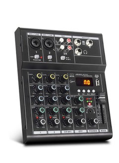 خلاط قنوات ، وحدة خلط DJ ، مع بلوتوث ، 48 فولت فانتوم باور مونيتور نظام كاريوكي USB خلاط الصوت